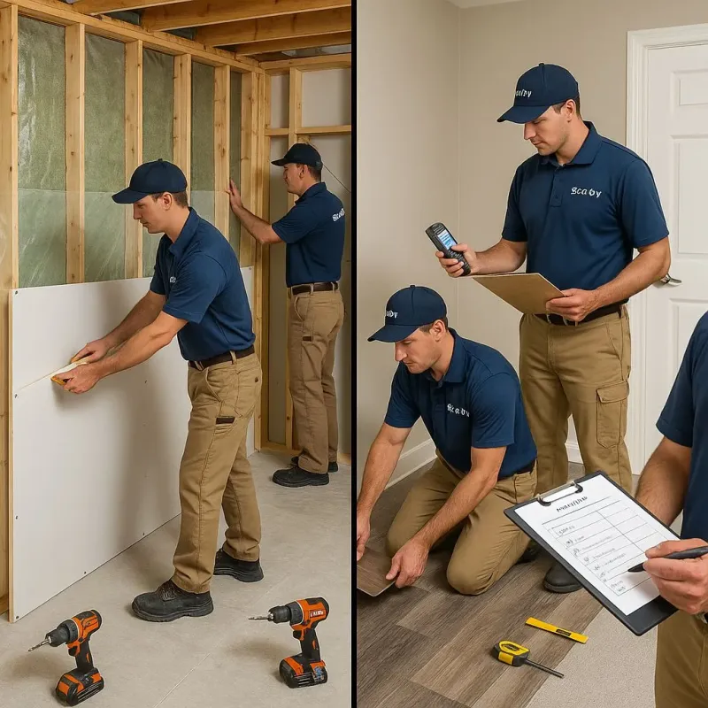 Repairs and Reconstruction process in Rogersville, TN
